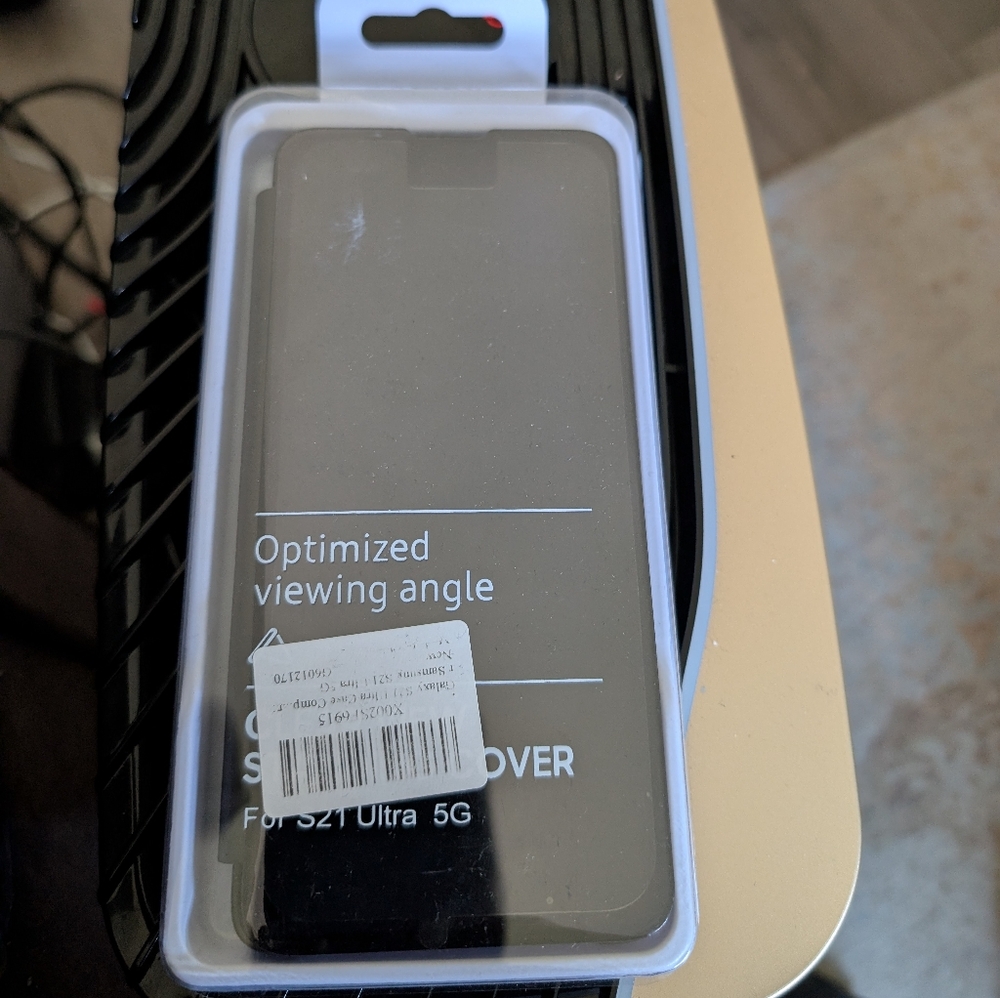 Samsung Galaxy S21 Ultra 5G Black Clear View Cover